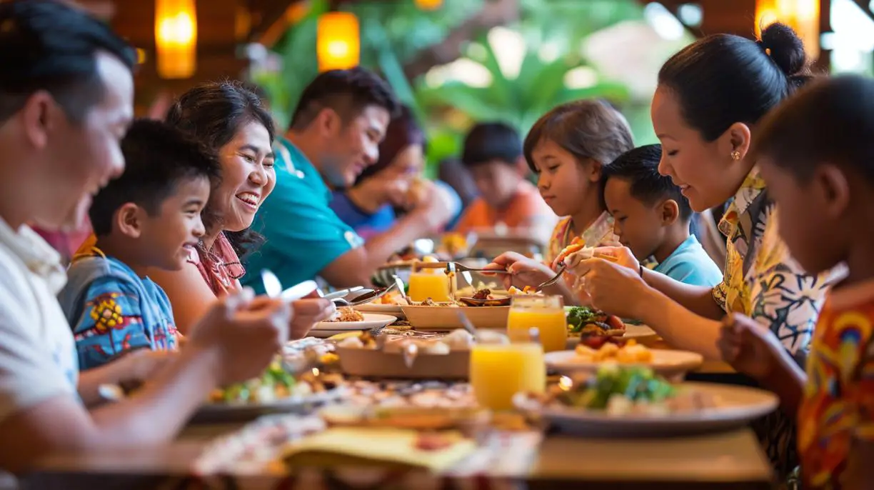 dining plan for large families at disney world