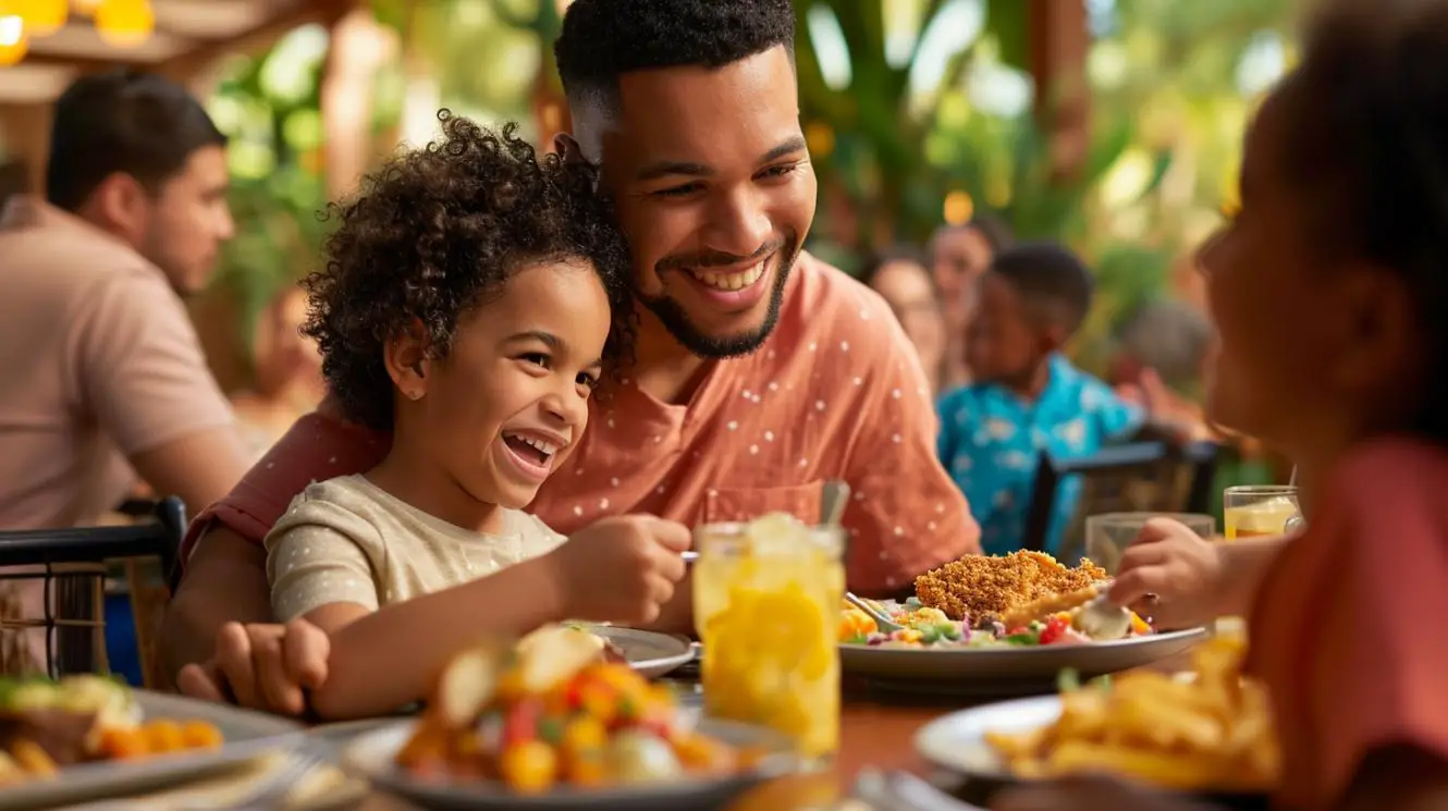 disney dining plan for big families